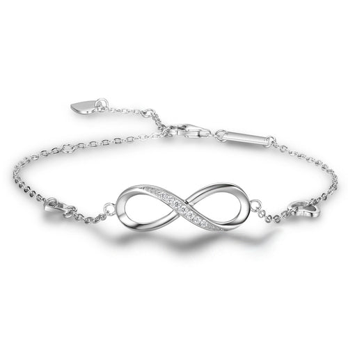 Amor infinito - Pulsera de plata de ley