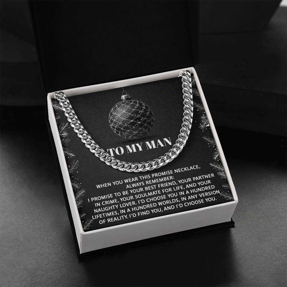 Mi hombre - Amante travieso - Collar de eslabones cubanos