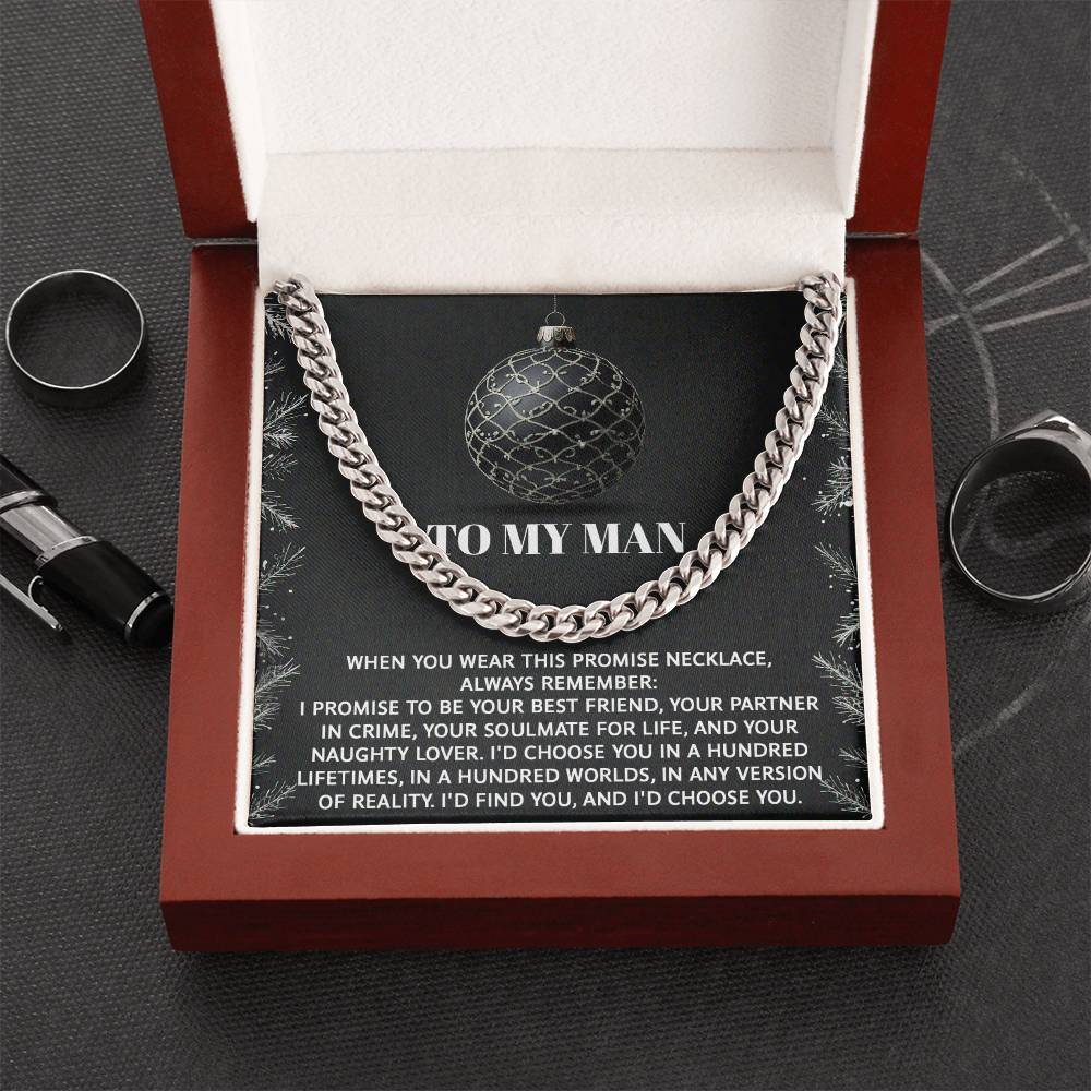 Mi hombre - Amante travieso - Collar de eslabones cubanos
