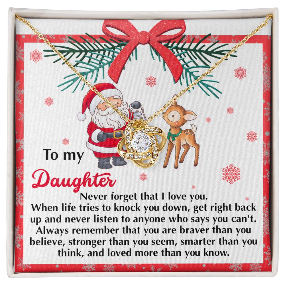 Daughter - Get Back Up - Love Knot Necklace