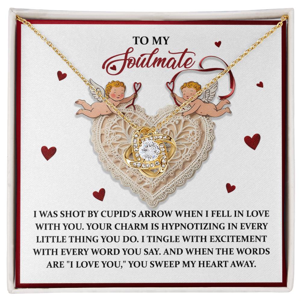 Soulmate - Sweep My Heart - Love Knot Necklace