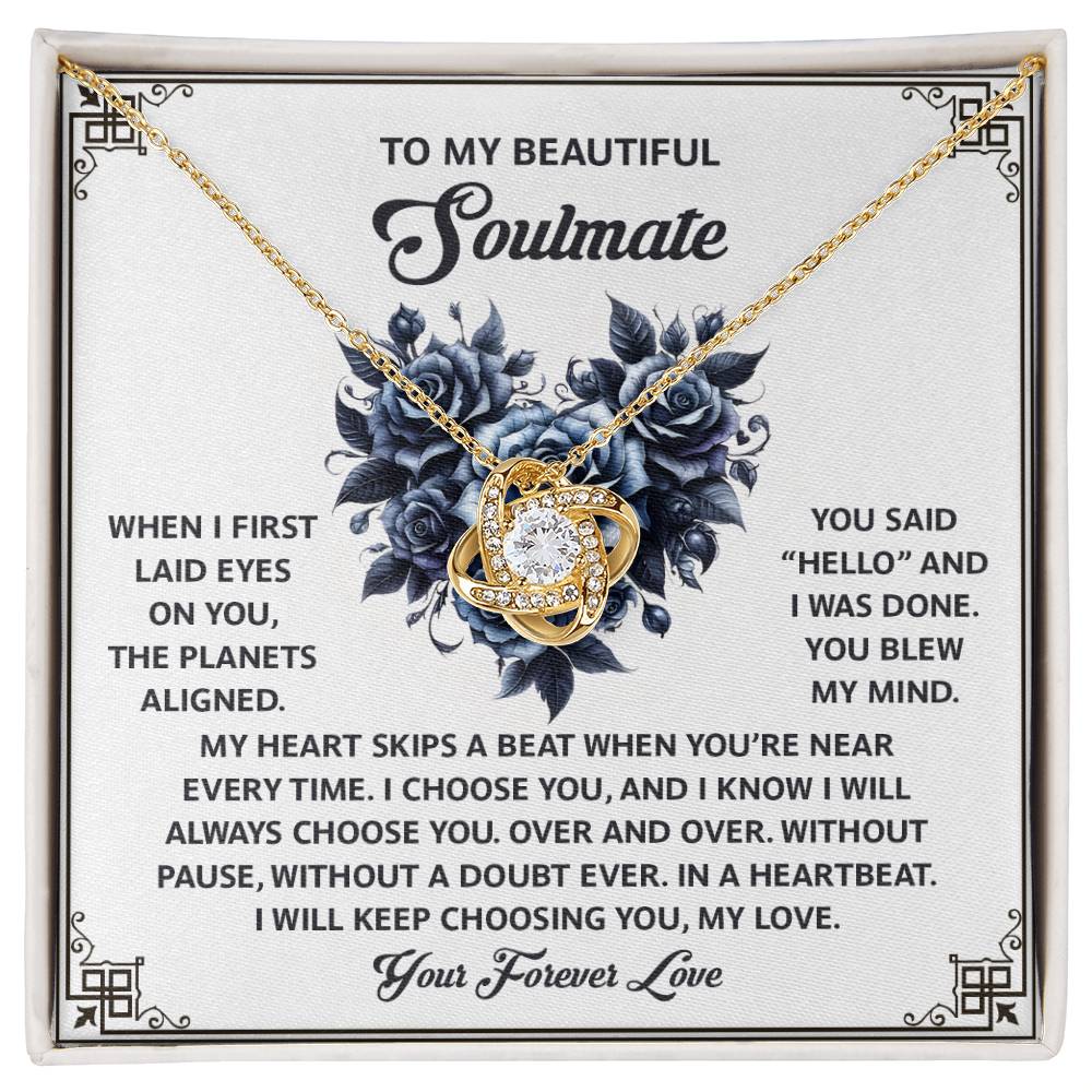 Soulmate - Skips A Beat - Love Knot Necklace