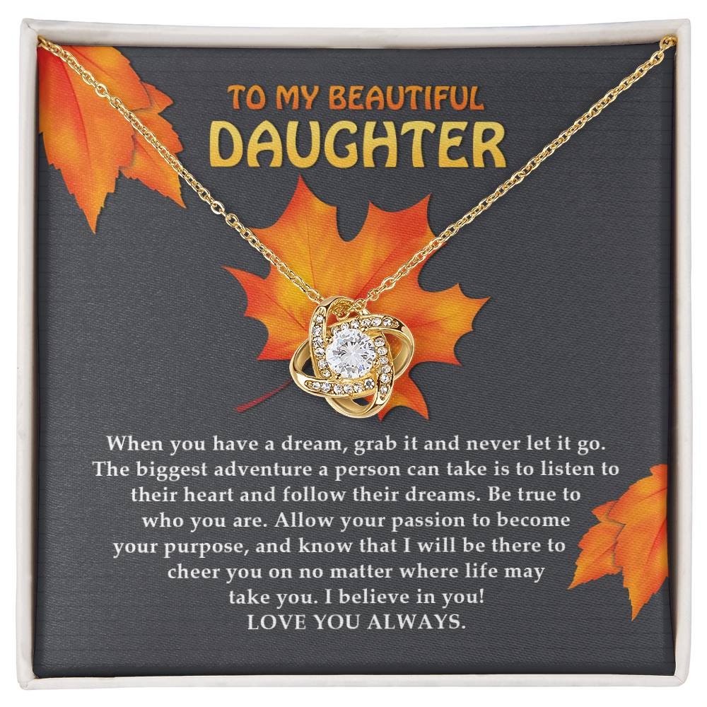 Daughter - To Their Heart - Love Knot Necklace