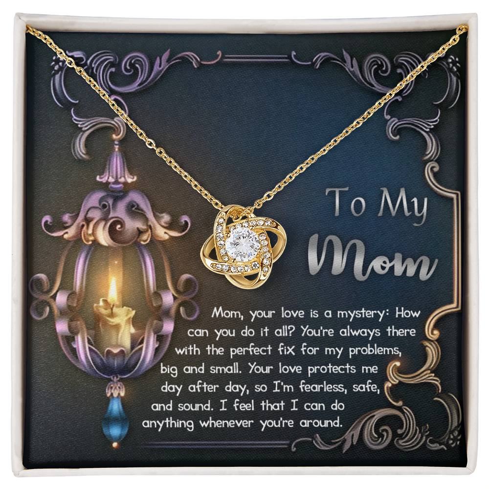 Mom - Love Is Mystery - Love Knot Necklace