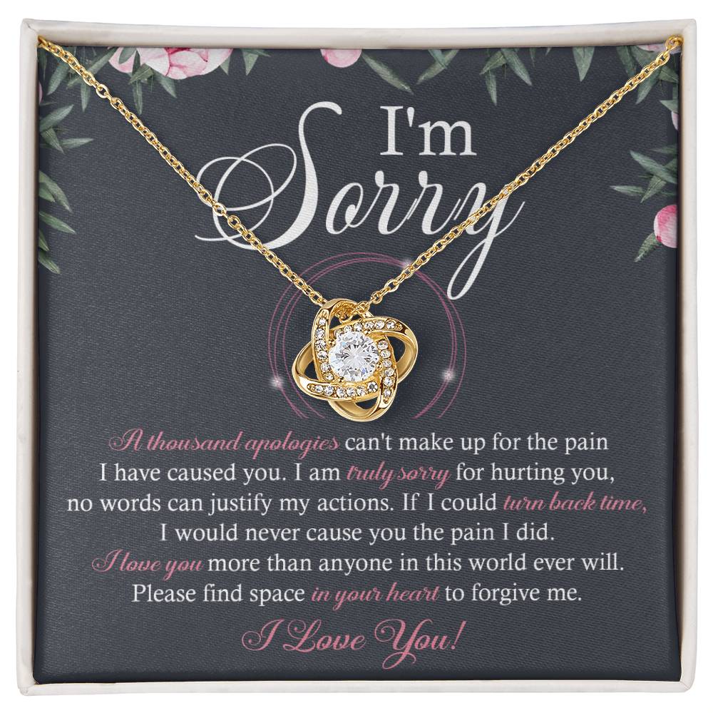 Sorry - World Ever Will - Love Knot Necklace