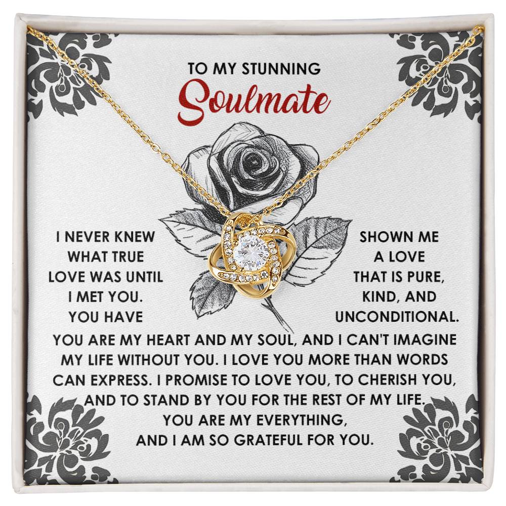 Soulmate - Cherish You - Love Knot Necklace