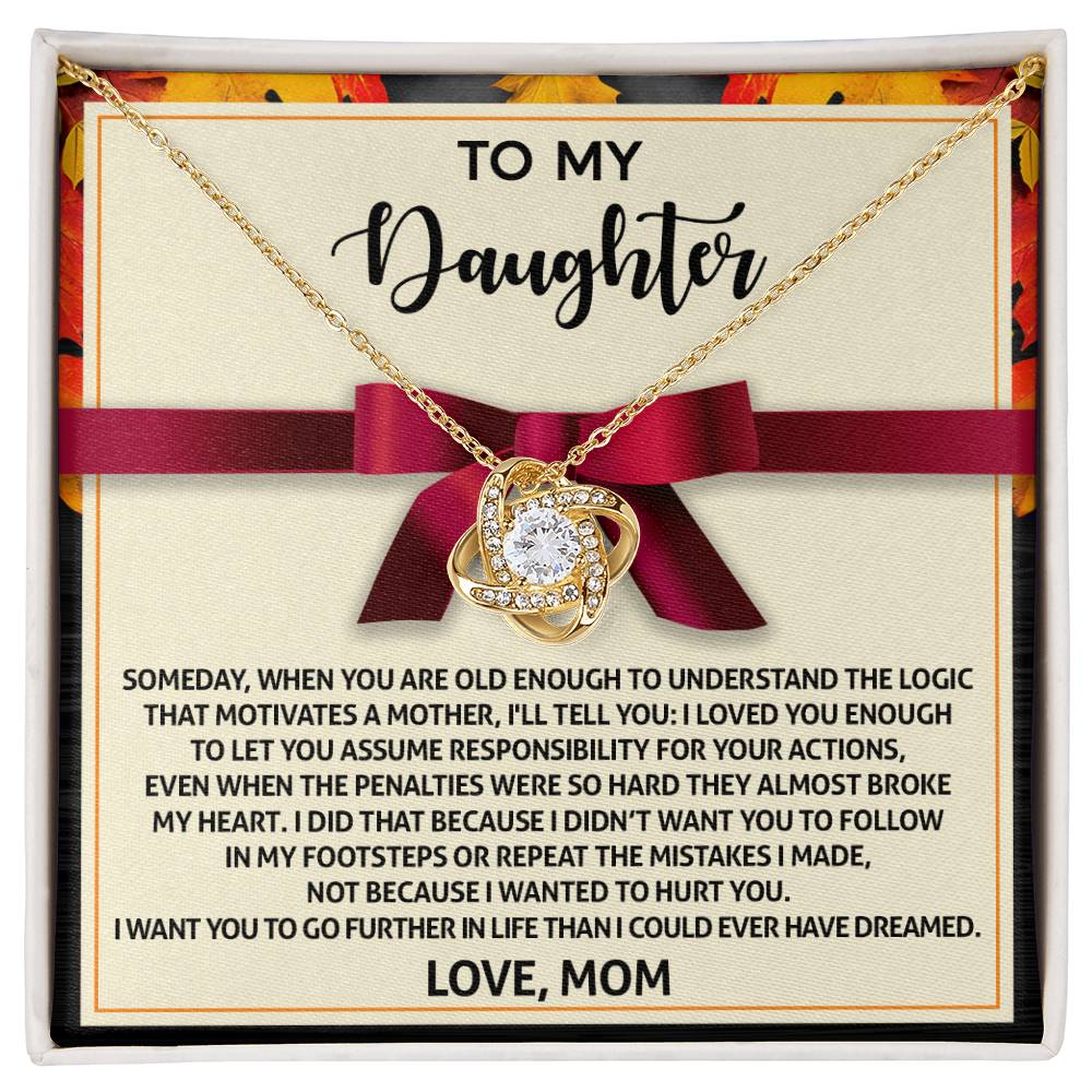 Daughter - Further In Life - Love Knot Necklace