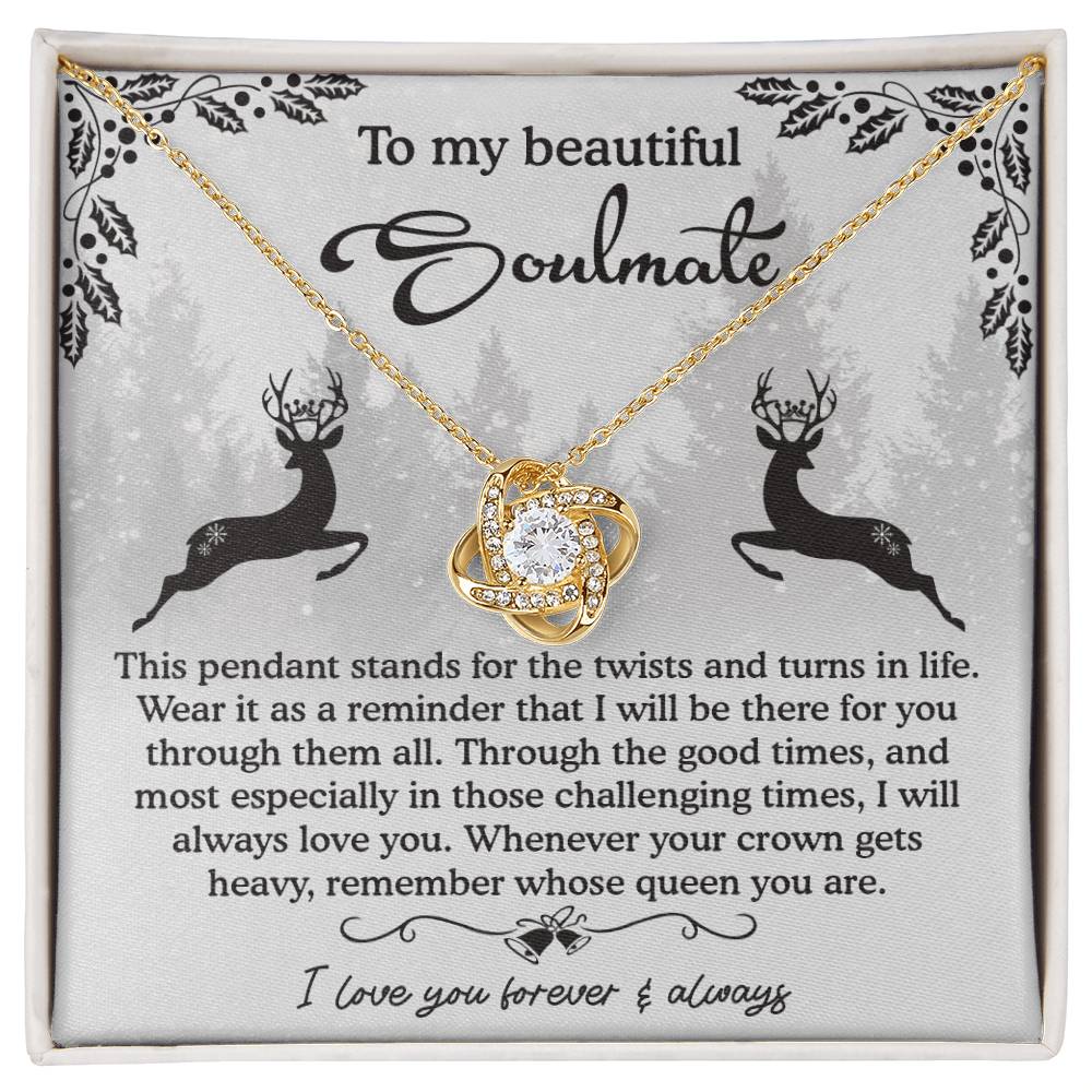 Soulmate - A Reminder - Love Knot Necklace