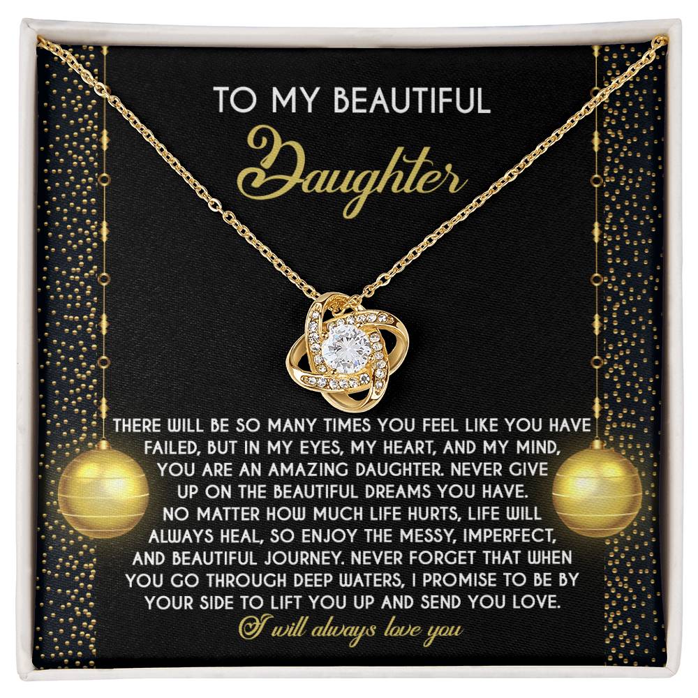 Daughter - Deep Waters - Love Knot Necklace