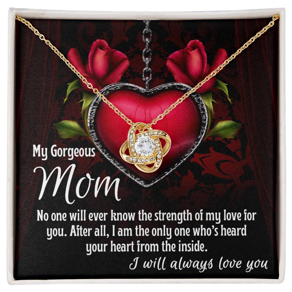 Mom - Heard Your Heart - Love Knot Necklace
