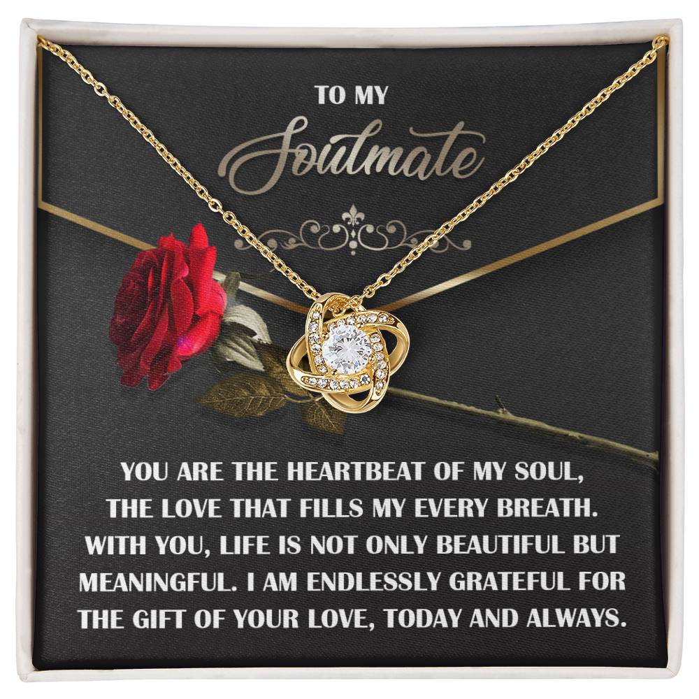 Soulmate - My Every Breath - Love Knot Necklace