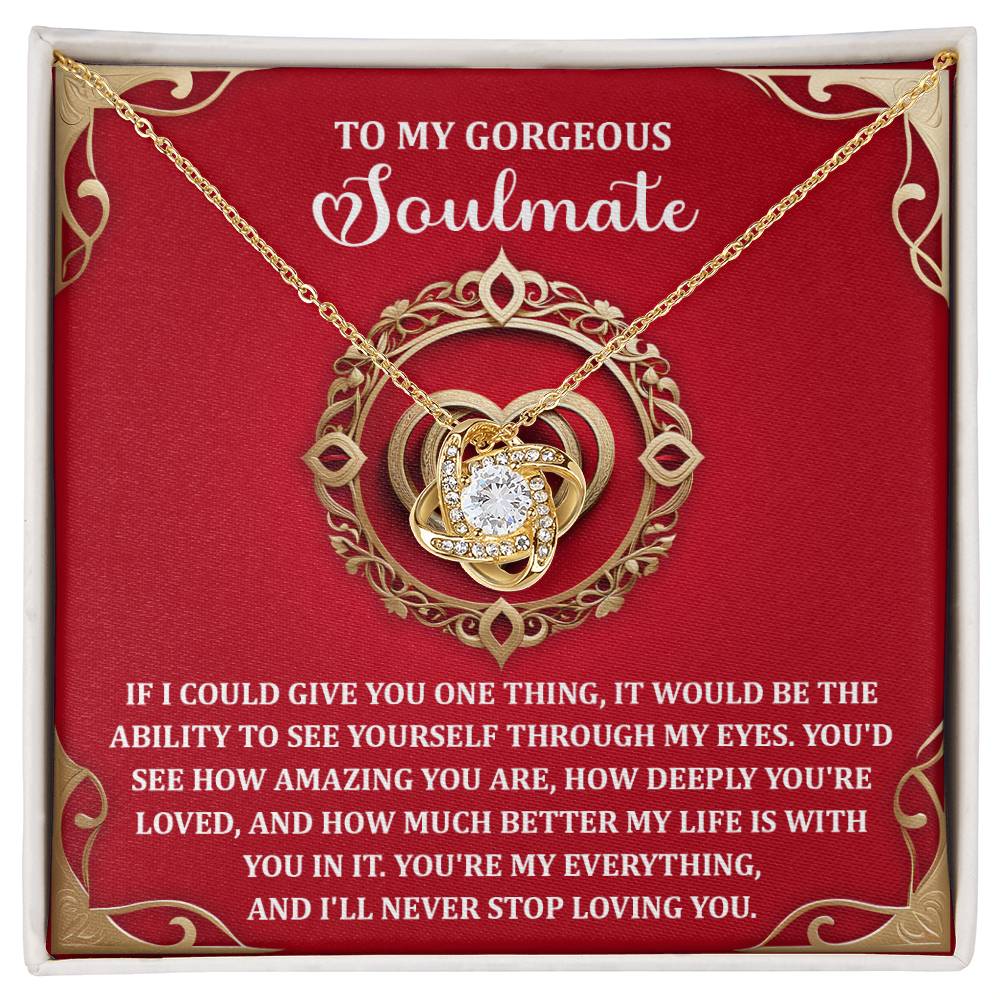 Soulmate - Through My Eyes - Love Knot Necklace