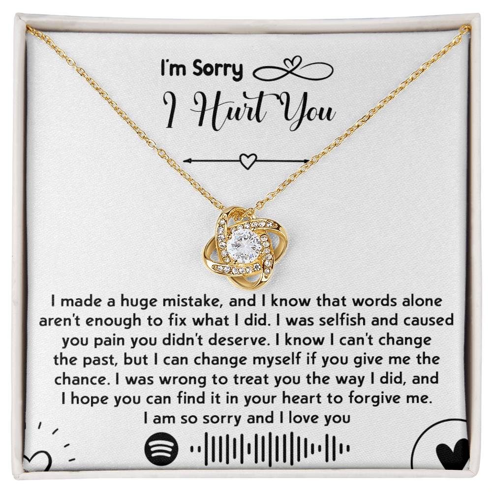 Sorry - You Didn't Deserve - Love Knot Necklace