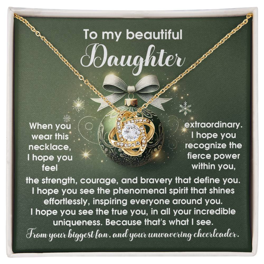 Daughter - Incredible Uniqueness - Love Knot Necklace
