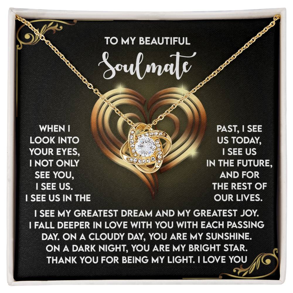 Soulmate - I See Us - Love Knot Necklace