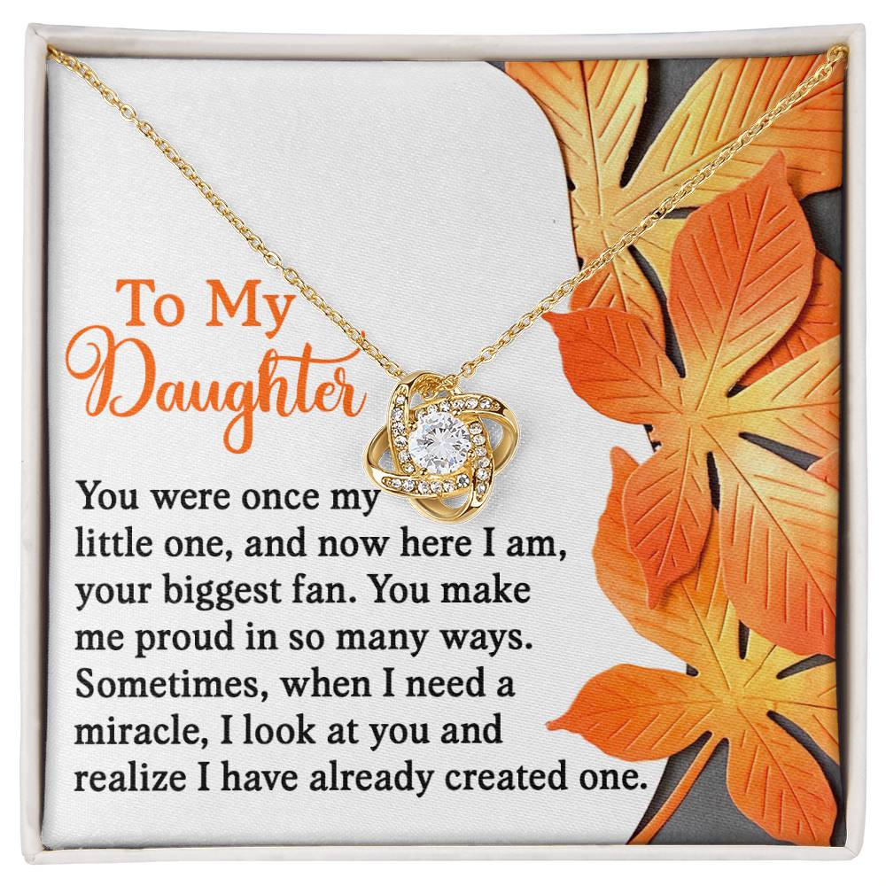 Daughter - Here I Am - Love Knot Necklace
