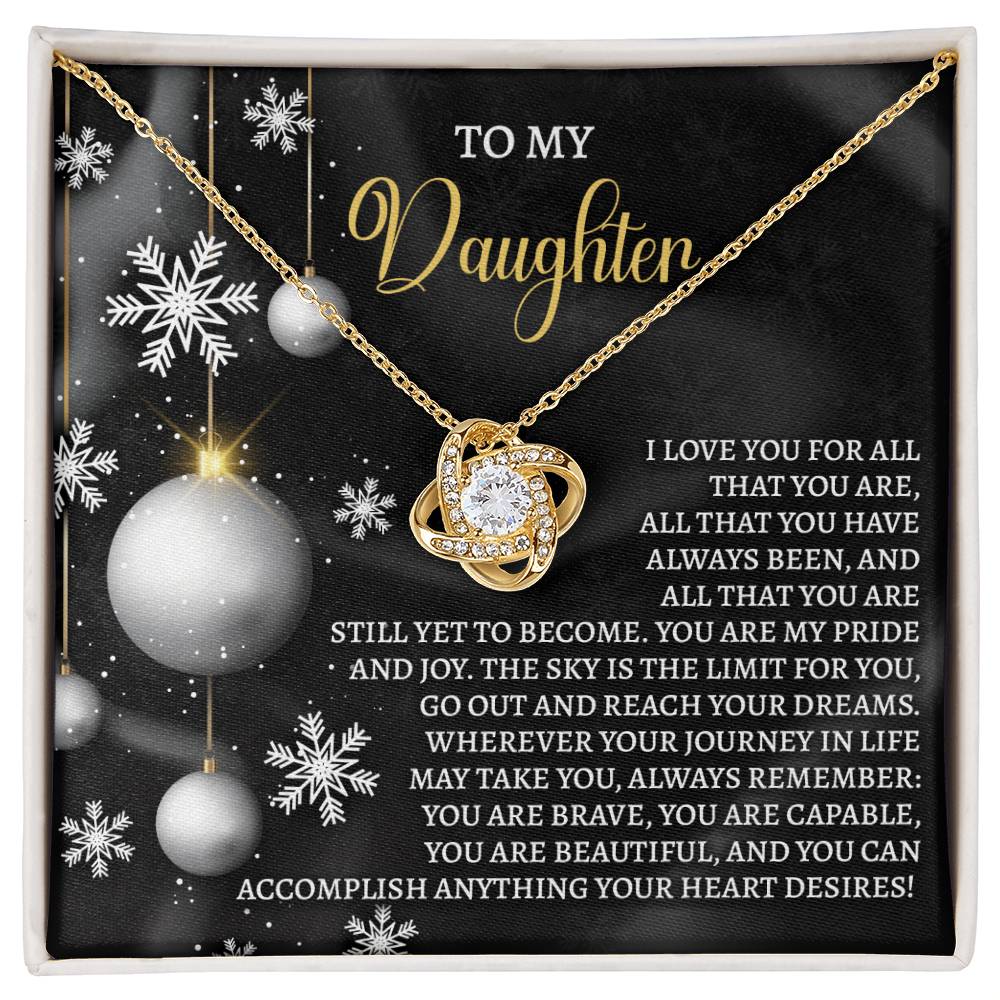 Daughter - Pride And Joy - Love Knot Necklace