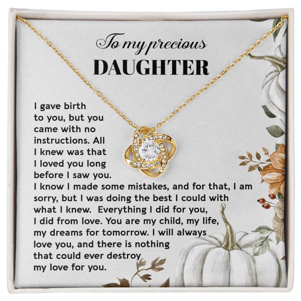 Daughter - Did From Love - Love Knot Necklace