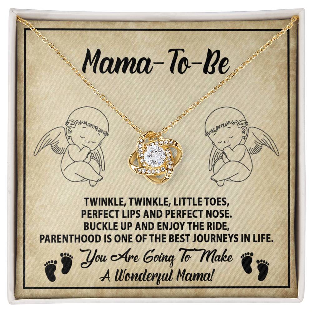 Mama To Be - Enjoy The Ride - Love Knot Necklace