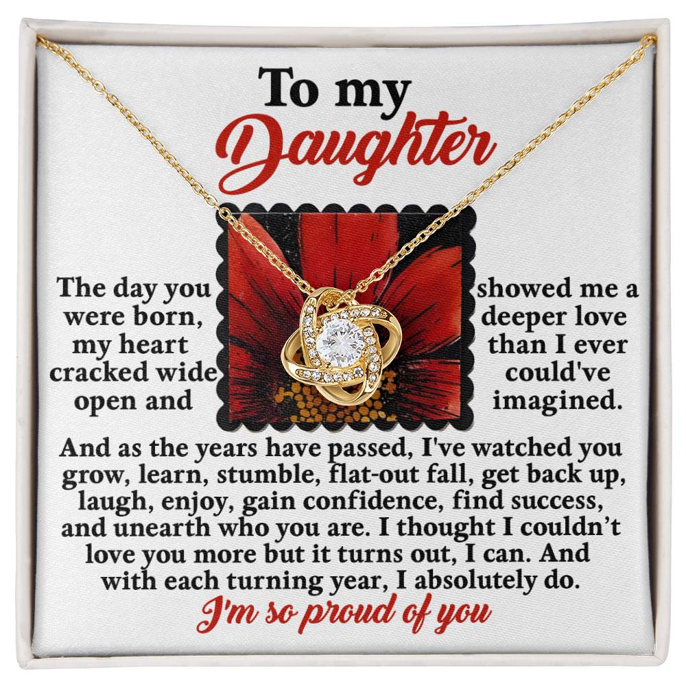 Daughter - A Deeper Love - Love Knot Necklace