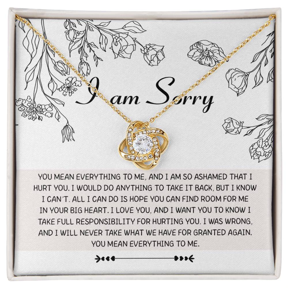Sorry- Your Big Heart - Love Knot Necklace