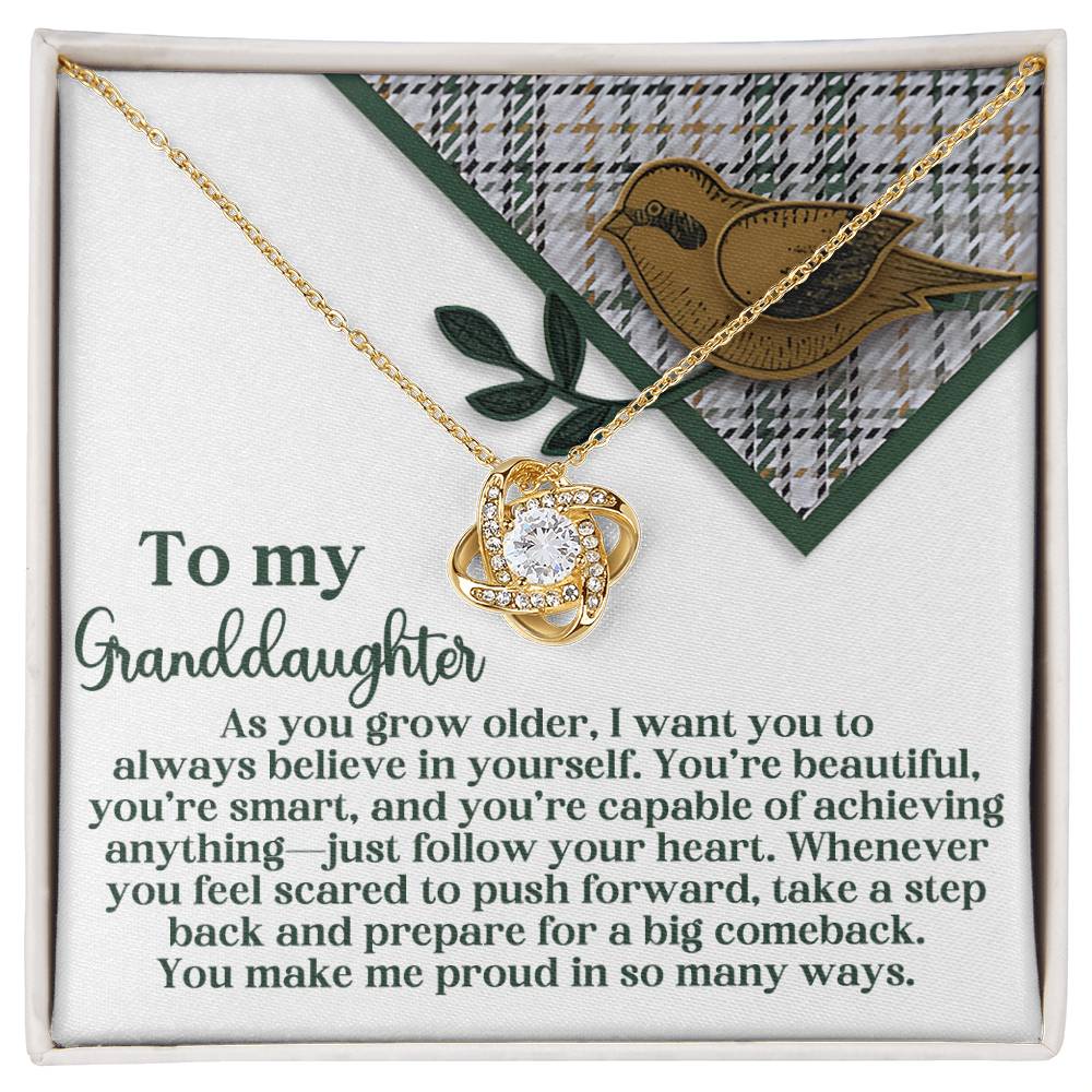 Granddaughter - A Big Comeback - Love Knot Necklace