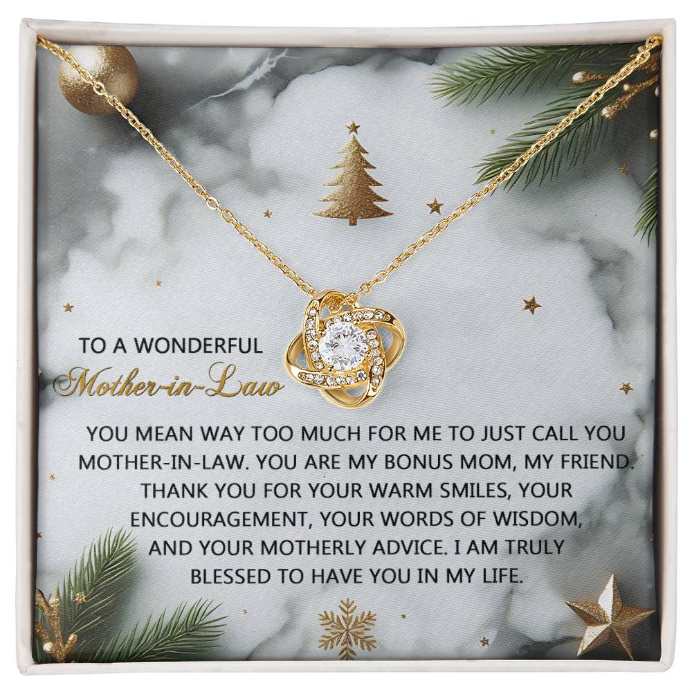Mother-in-Law - Motherly Advice - Love Knot Necklace