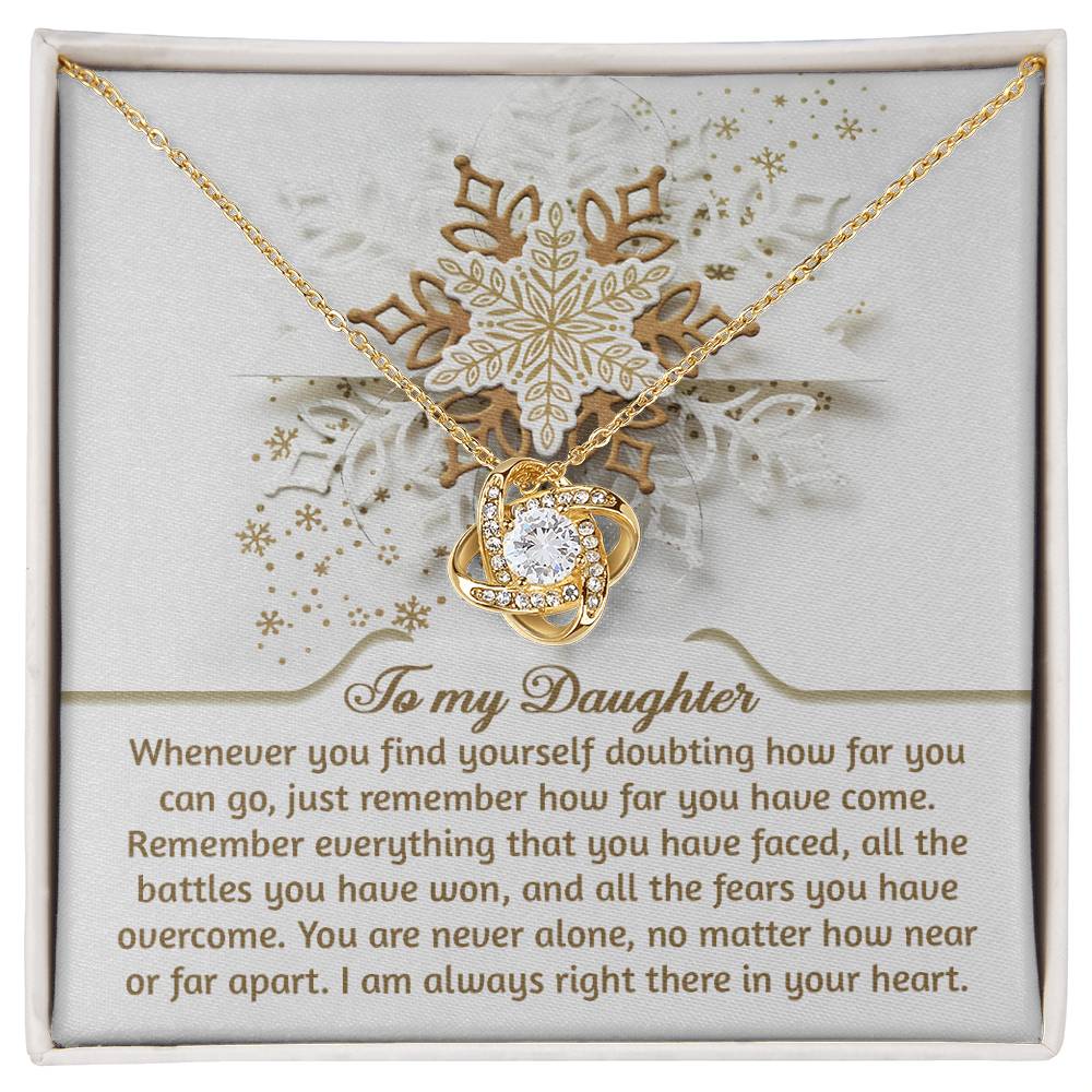 Daughter - You Can Go - Love Knot Necklace