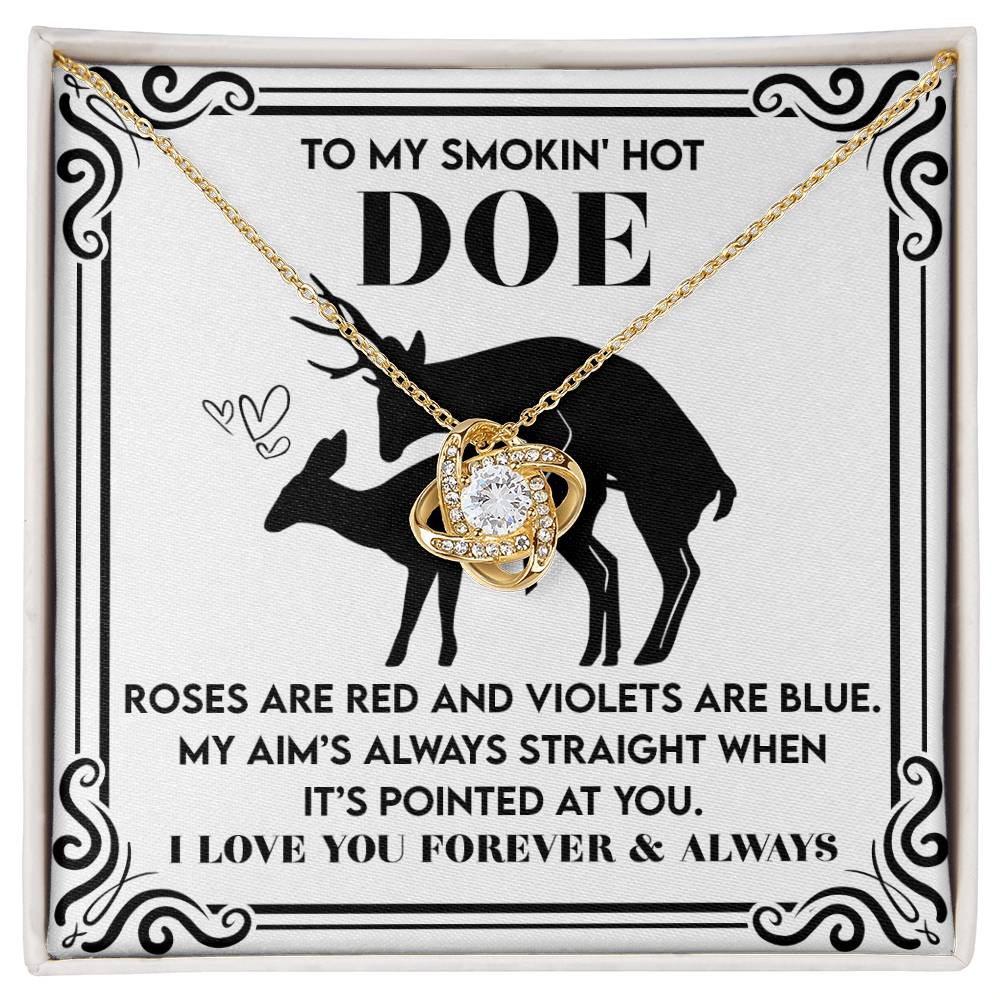 Soulmate - Pointed At You - Love Knot Necklace