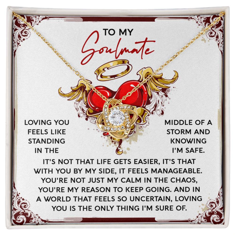 Soulmate - Keep Going - Love Knot Necklace