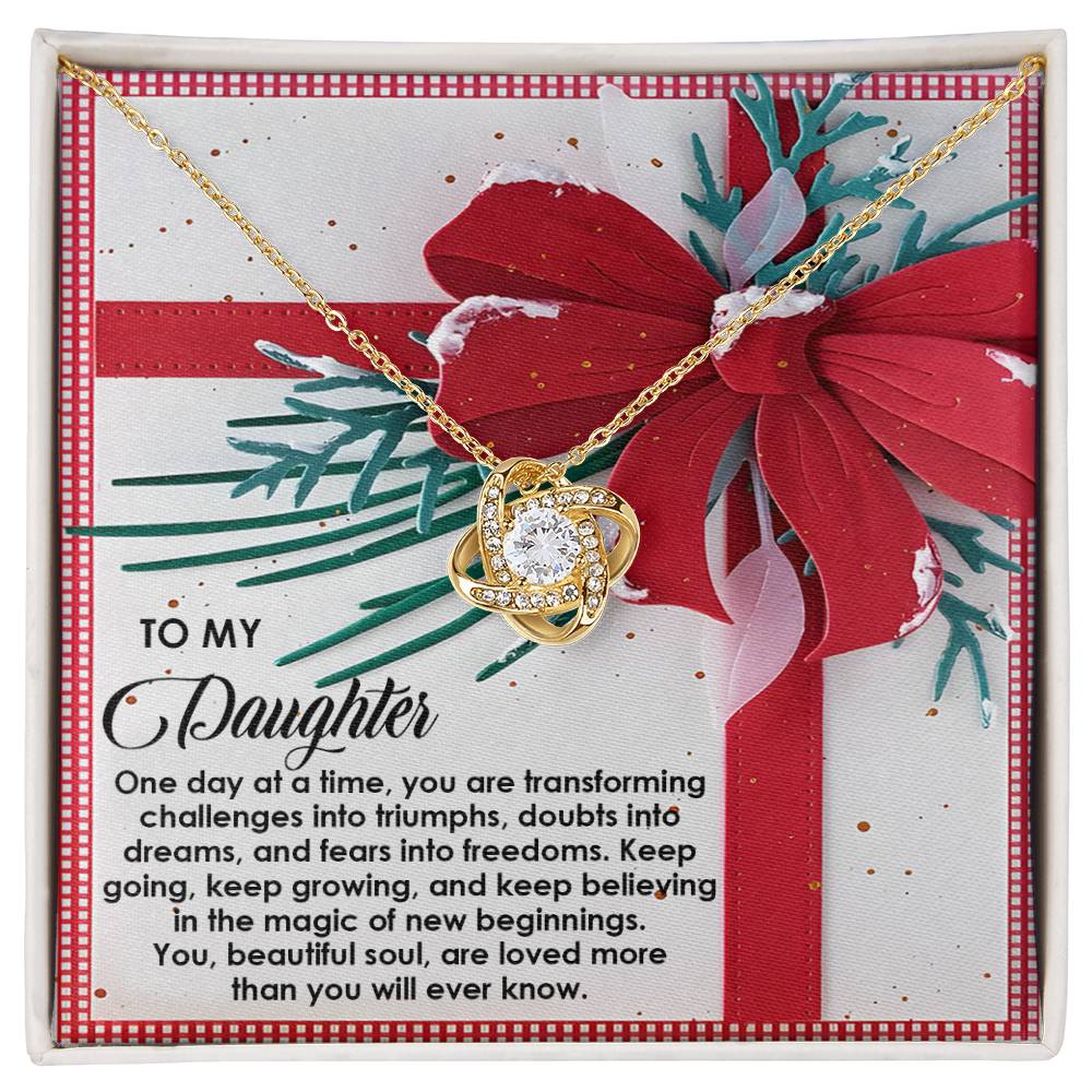 Daughter - Beautiful Soul - Love Knot Necklace