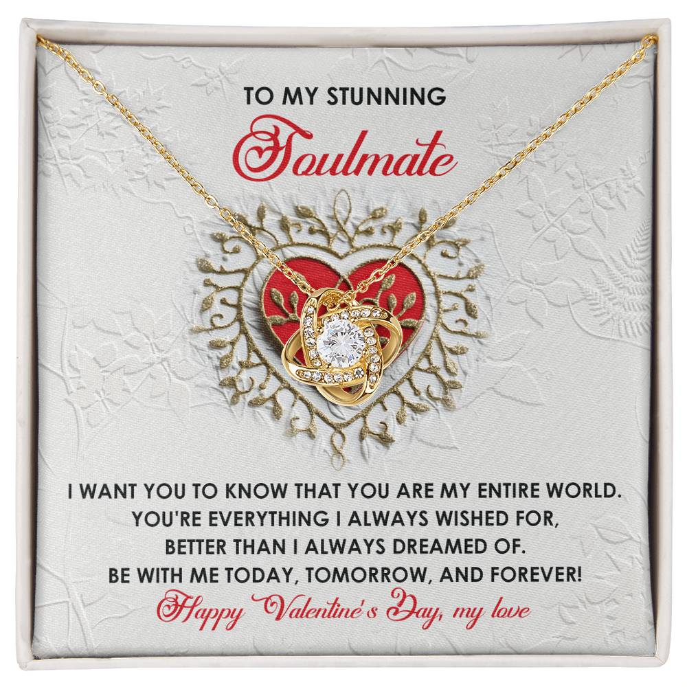 Soulmate - Be With Me - Love Knot Necklace