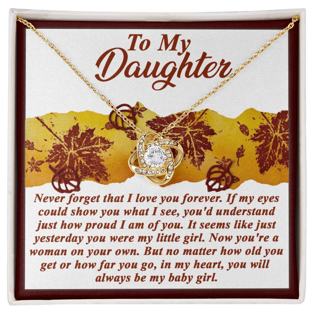 Daughter - On Your Own - Love Knot Necklace
