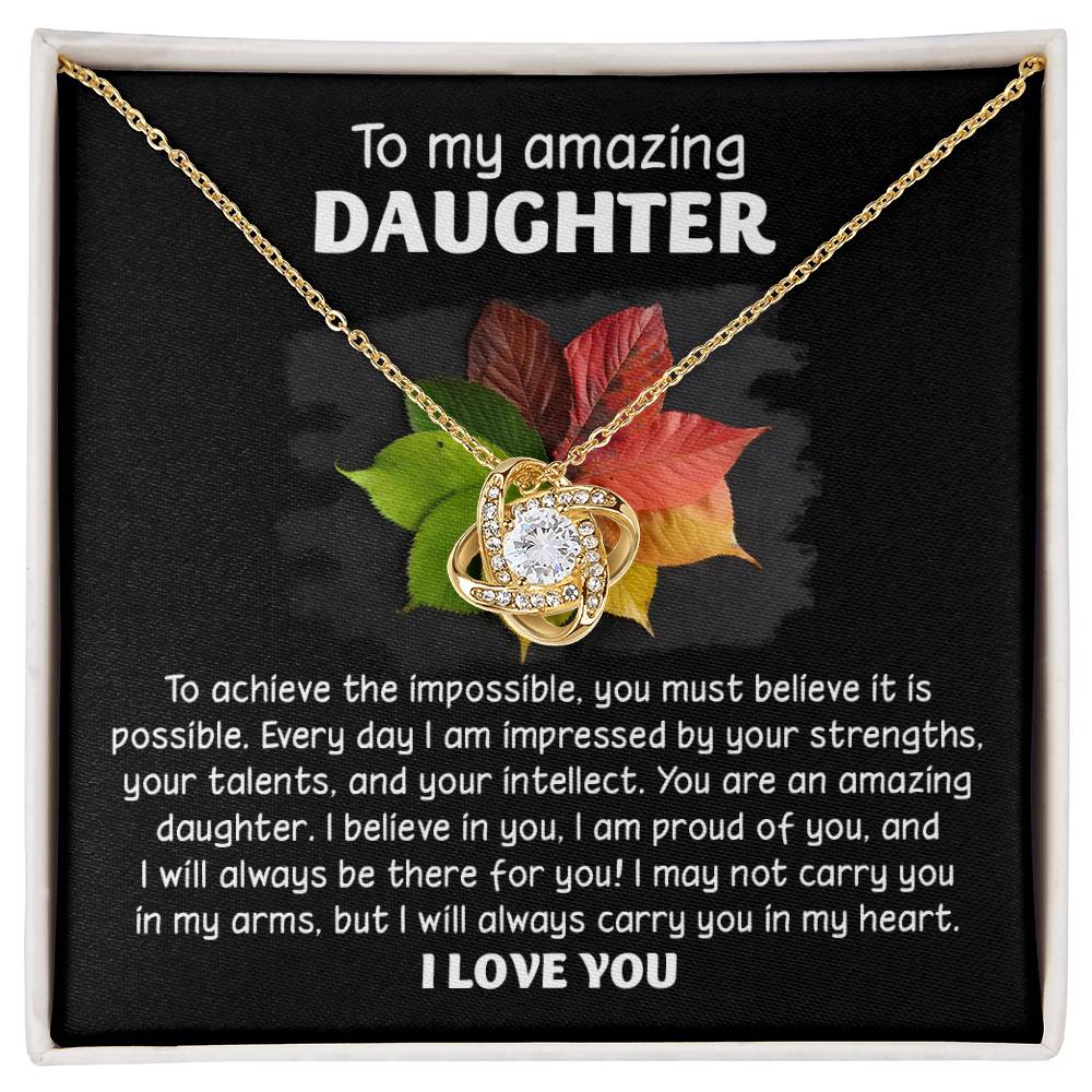 Daughter - It Is Possible - Love Knot Necklace