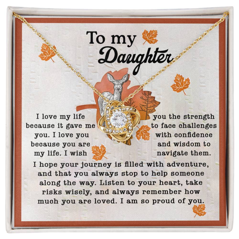 Daughter - Gave Me You - Love Knot Necklace