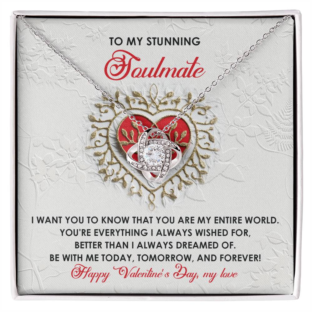 Soulmate - Be With Me - Love Knot Necklace