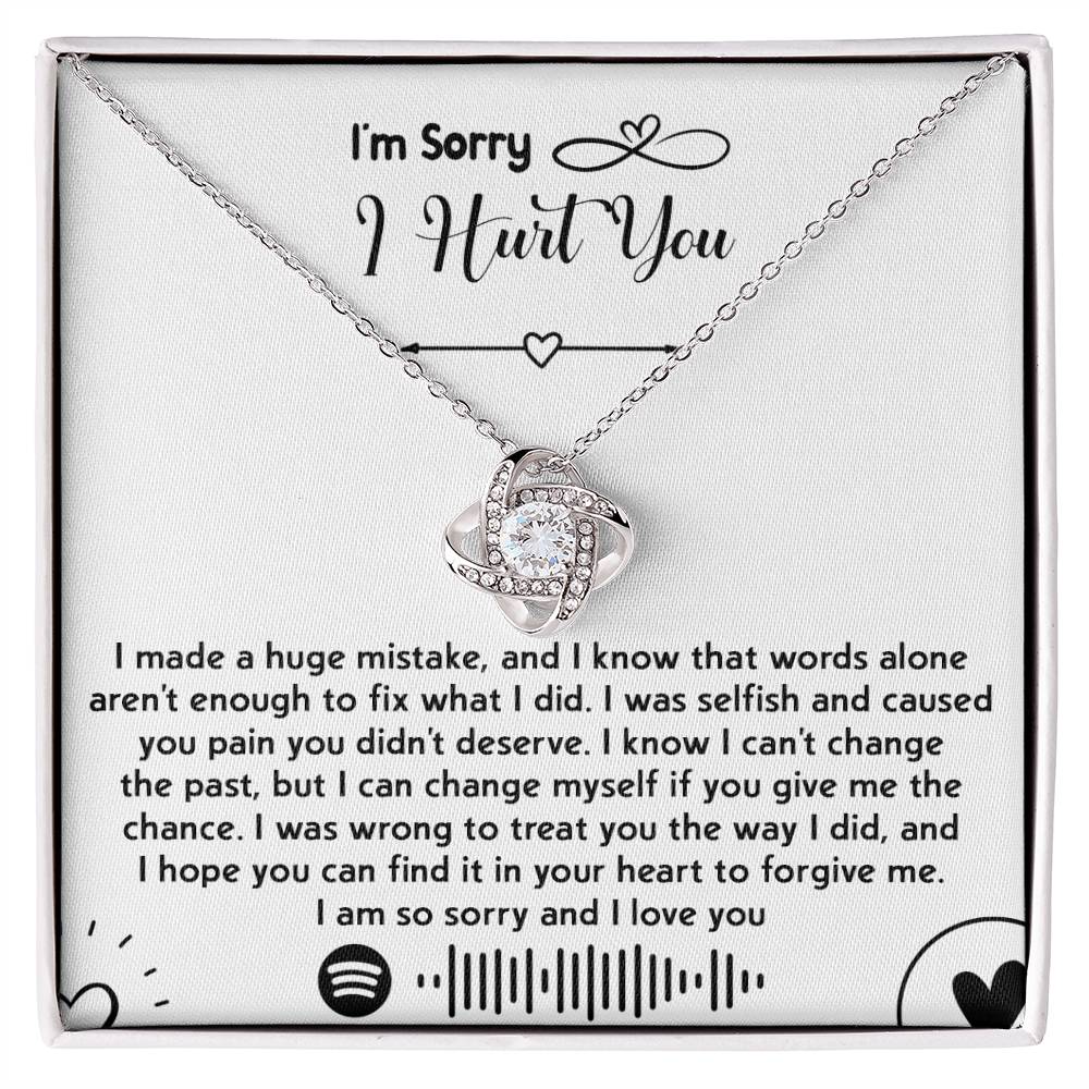 Sorry - You Didn't Deserve - Love Knot Necklace