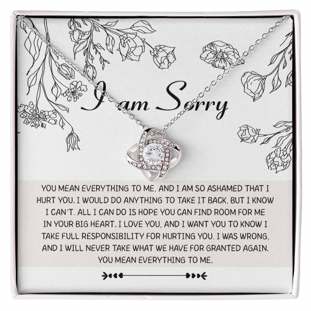 Sorry- Your Big Heart - Love Knot Necklace