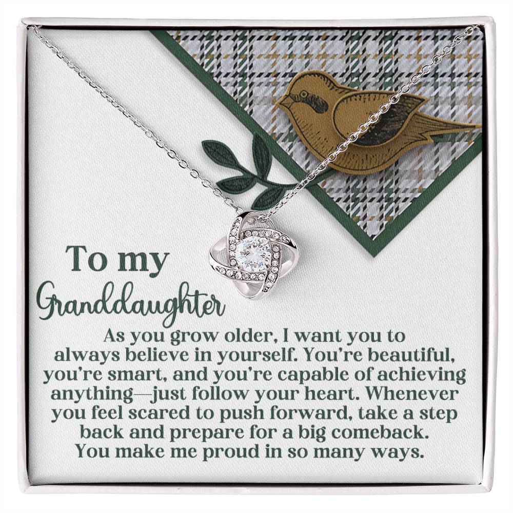 Granddaughter - A Big Comeback - Love Knot Necklace