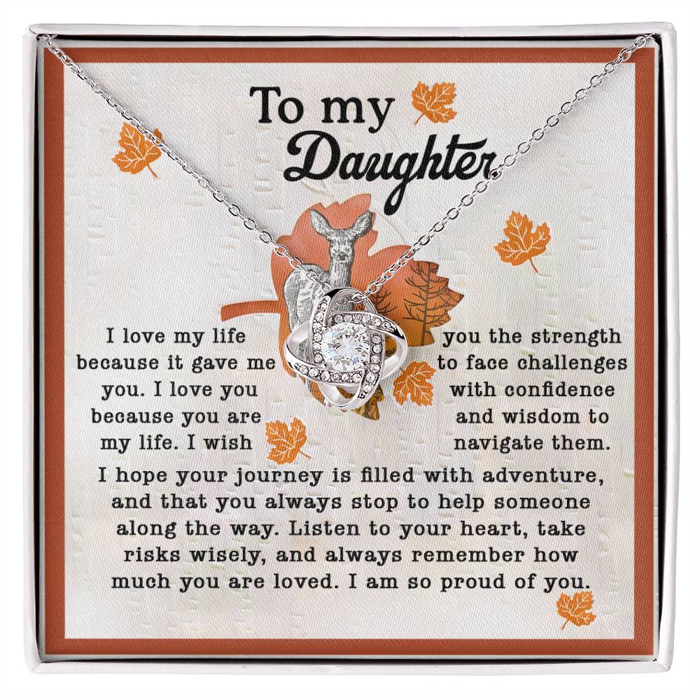 Daughter - Gave Me You - Love Knot Necklace