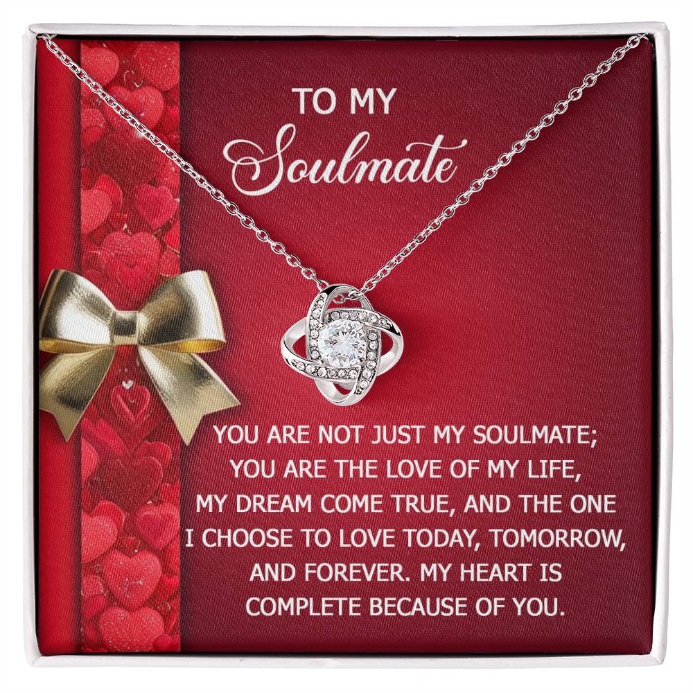 Soulmate - Because Of You - Love Knot Necklace