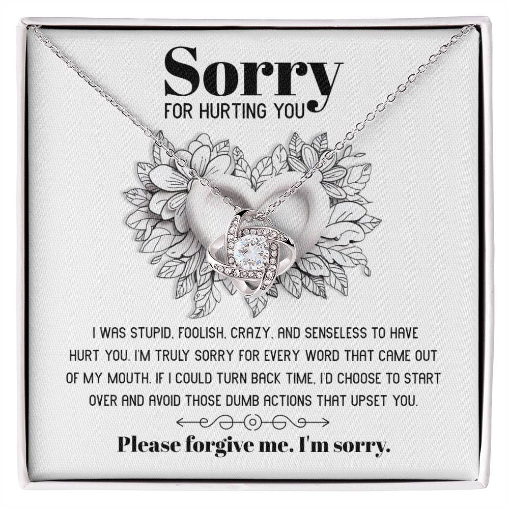 Sorry - Turn Back Time - Love Knot Necklace