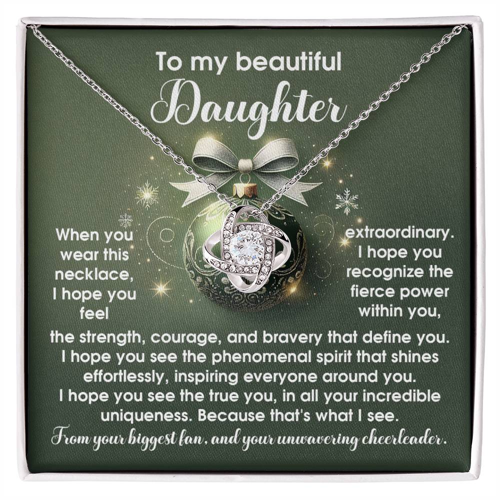 Daughter - Incredible Uniqueness - Love Knot Necklace