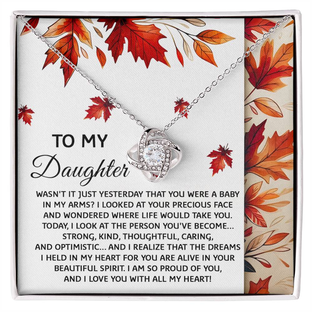 Daughter - Were A Baby - Love Knot Necklace