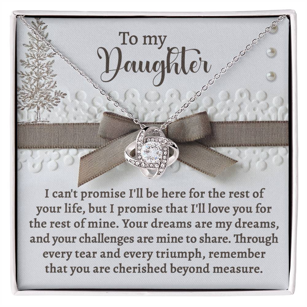 Daughter - Mine To Share - Love Knot Necklace