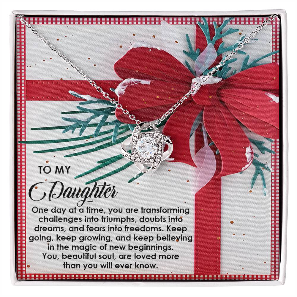 Daughter - Beautiful Soul - Love Knot Necklace