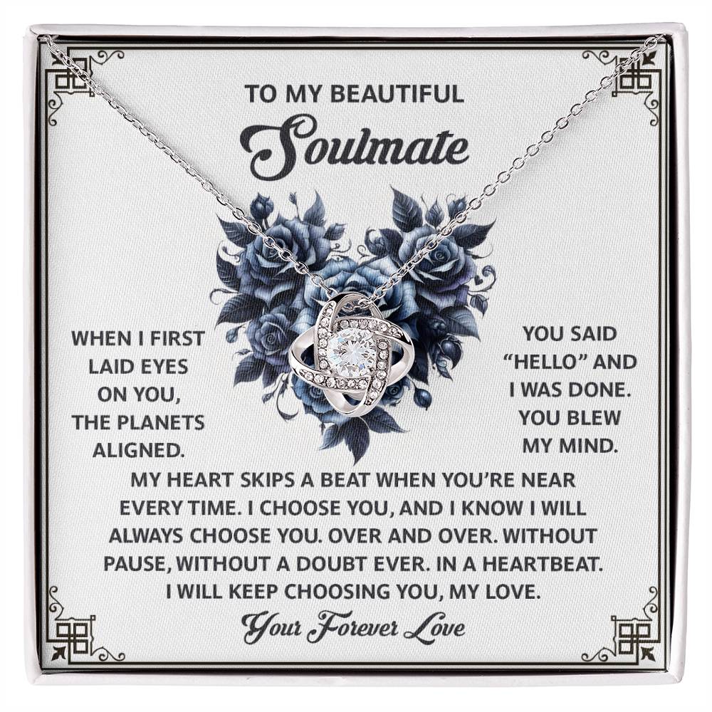 Soulmate - Skips A Beat - Love Knot Necklace