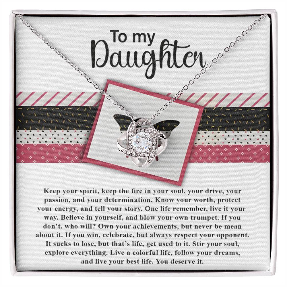 Daughter - Keep The Fire - Love Knot Necklace