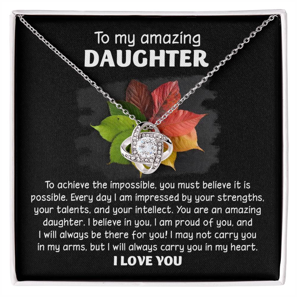 Daughter - It Is Possible - Love Knot Necklace