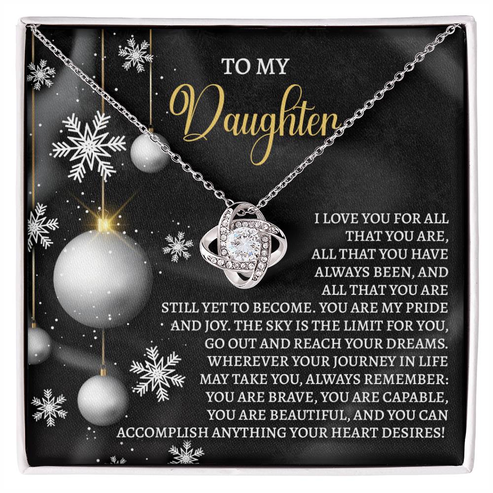 Daughter - Pride And Joy - Love Knot Necklace